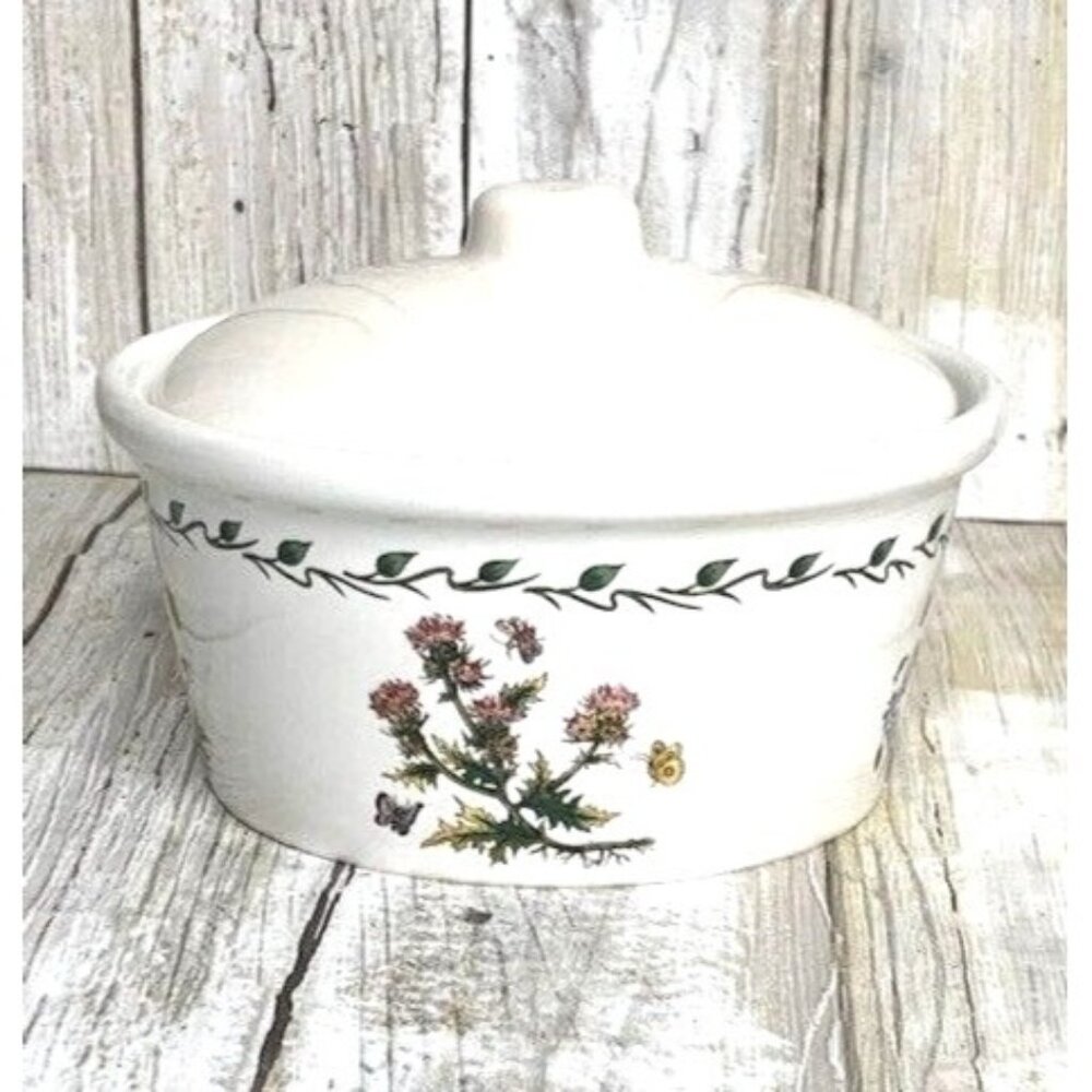 Lillian Vernon Botanical Garden Mini Casserole Trinket‎ Bowl with Lid